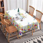 Lofaris Floral Butterflies Spring Rectangle Tablecloth For Decor